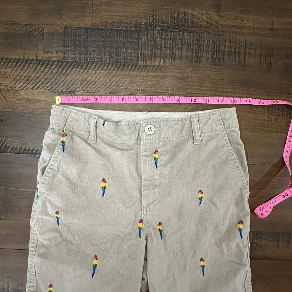 Gap‎ Boys Khaki Shorts with Stretch With Parrots Size 14